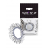 Круглое эрекционное кольцо с «ресничками» - Sextaz - в Первоуральске купить с доставкой