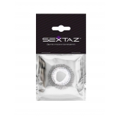 Эластичное эрекционное кольцо с длинными черными «ресничками» - Sextaz - в Первоуральске купить с доставкой
