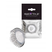 Эластичное эрекционное кольцо с длинными черными «ресничками» - Sextaz - в Первоуральске купить с доставкой