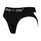 Черные трусики для насадок Heroine Lingerie Harness - size XL - Strap-on-me - купить с доставкой в Первоуральске