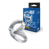 Прозрачное двойное эрекционное кольцо - Sex Expert - в Первоуральске купить с доставкой