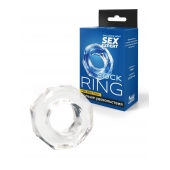 Прозрачное эрекционное кольцо в форме гайки - Sex Expert - в Первоуральске купить с доставкой