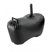 Черное надувное кресло с платформой для фиксации дилдо Body Dock Inflatable Love Seat - Pipedream - купить с доставкой в Первоуральске