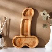 Деревянное блюдо для подачи в форме члена (25 х 16,5 х 1,7 см) - Сима-Ленд - купить с доставкой в Первоуральске