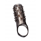 Дымчатая насадка на пенис с выпуклостями - 12 см. - Sex Expert - в Первоуральске купить с доставкой