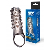 Дымчатая насадка на пенис с выпуклостями - 11 см. - Sex Expert - в Первоуральске купить с доставкой