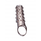 Дымчатая насадка на пенис с шипами и выпуклостями - 12 см. - Sex Expert - в Первоуральске купить с доставкой