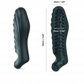 Серая силиконовая насадка на пенис с подхватом Manwan Ryzer - Manwan - в Первоуральске купить с доставкой