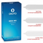 Презервативы OKOTO Mega Mix - 18 шт. - Sitabella - купить с доставкой в Первоуральске