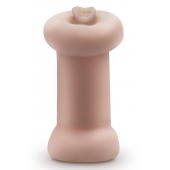 Телесный люминесцентный двусторонний мастурбатор Tasha - Blush Novelties - в Первоуральске купить с доставкой