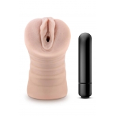 Телесный мастурбатор-вагина Ayumi с вибрацией - Blush Novelties - в Первоуральске купить с доставкой