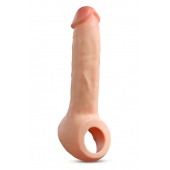 Телесная насадка-удлинитель Thrive 8.75 Inch Realistic Penis Extender Sleeve - 22,2 см. - Blush Novelties - в Первоуральске купить с доставкой