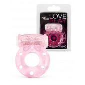 Розовое эрекционное виброкольцо с бабочкой - 1137 - в Первоуральске купить с доставкой