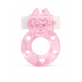 Розовое эрекционное виброкольцо в форме зайчика - 1137 - в Первоуральске купить с доставкой