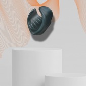 Серый сквозной мастурбатор с вибрацией Manwan Starter - Manwan - в Первоуральске купить с доставкой