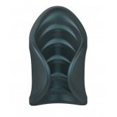 Серый сквозной мастурбатор с вибрацией Manwan Starter - Manwan - в Первоуральске купить с доставкой