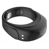 Черное эрекционное виброкольцо на ремешках - Boys of Toys - в Первоуральске купить с доставкой