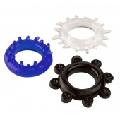 Набор из 3 эрекционных колец разного цвета и рельефа - Boys of Toys - в Первоуральске купить с доставкой