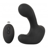 Черная анальная вибропробка с функцией расширения RC Butt Plug with 3 functions - Orion - в Первоуральске купить с доставкой