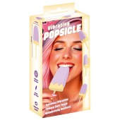 Сиреневый мини-вибратор в форме пломбира Vibrating Popsicle - Orion
