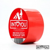 Красный скотч для фиксации Non-Sticky Bondage Tape - 15 м. - Intoyou - купить с доставкой в Первоуральске