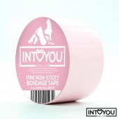 Розовый скотч для фиксации Non-Sticky Bondage Tape - 15 м. - Intoyou - купить с доставкой в Первоуральске