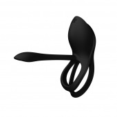 Черное эрекционное виброкольцо Bayek с пультом ДУ - Zalo - в Первоуральске купить с доставкой