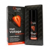Жидкий вибратор Orgie High Voltage Strawberry - 15 мл. - ORGIE - купить с доставкой в Первоуральске