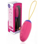 Розовое виброяйцо с функцией постукивания и управлением через приложение - Oninder