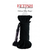 Черная веревка для фиксации Deluxe Silky Rope - 9,75 м. - Pipedream - купить с доставкой в Первоуральске