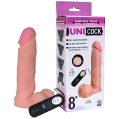 Фаллическая насадка Харнесс UNICOCK 8  с вибрацией - 20 см. - LOVETOY (А-Полимер) - купить с доставкой в Первоуральске