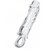 Прозрачная насадка с петлёй для фиксации - 14 см. - ToyFa - в Первоуральске купить с доставкой