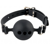 Силиконовый кляп-шар с отверстиями для дыхания Silicone Breathable Ball Gag Small - Pipedream - купить с доставкой в Первоуральске