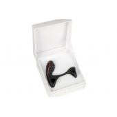 Чёрная насадка на фаллос Gladiator + LRS  с трехкнопочным пультом управления - Adrien Lastic - в Первоуральске купить с доставкой