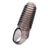 Дымчатая насадка с рёбрышками и подхватом мошонки ToyFa XLover - 12,5 см. - ToyFa - в Первоуральске купить с доставкой