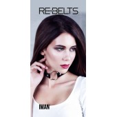 Чёрный чокер-кляп Iman Black - Rebelts - купить с доставкой в Первоуральске