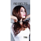 Чёрный кожаный чокер-кляп Tyra Black - Rebelts - купить с доставкой в Первоуральске