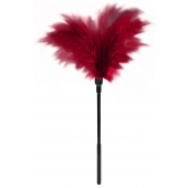 Пластиковая метелочка с красными пёрышками Small Feather Tickler - 32 см. - Blush Novelties - купить с доставкой в Первоуральске