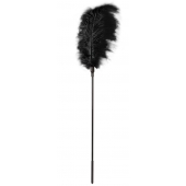 Стек с большим чёрным пером Large Feather Tickler - 65 см. - Blush Novelties - купить с доставкой в Первоуральске