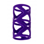 Фиолетовая насадка-сетка на пенис - 7,5 см. - A-toys - в Первоуральске купить с доставкой