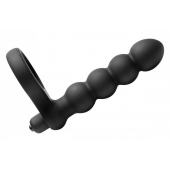 Насадка для двойного проникновения Double Fun Cock Ring with Double Penetration Vibe - XR Brands - в Первоуральске купить с доставкой