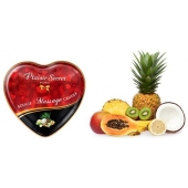 Массажная свеча с ароматом экзотических фруктов Bougie Massage Candle - 35 мл. - Plaisir Secret - купить с доставкой в Первоуральске