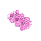 Розовая насадка на пенис Rings Armour - Lola Games - в Первоуральске купить с доставкой