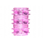 Розовая насадка на пенис Rings Armour - Lola Games - в Первоуральске купить с доставкой