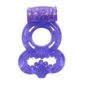 Фиолетовое эрекционное кольцо Rings Treadle с подхватом - Lola Games - в Первоуральске купить с доставкой