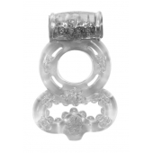 Прозрачное эрекционное кольцо Rings Treadle с подхватом - Lola Games - в Первоуральске купить с доставкой