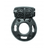 Черное эрекционное кольцо с вибрацией Rings Axle-pin - Lola Games - в Первоуральске купить с доставкой