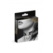 Черный чокер с замком в форме сердца - Bijoux Pour Toi - купить с доставкой в Первоуральске