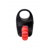 Чёрно-красное эрекционное виброкольцо Erotist - Erotist Adult Toys - в Первоуральске купить с доставкой
