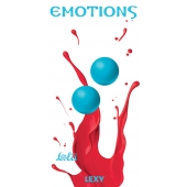 Голубые вагинальные шарики без сцепки Emotions Lexy Small - Lola Games